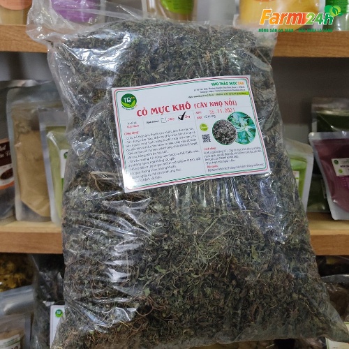 Cây Cỏ Mực Nhọ Nồi khô sạch, làm đen tóc, kích thích mọc tóc, chống rụng tóc, mát gan, kháng khuẩn  I Farm24h