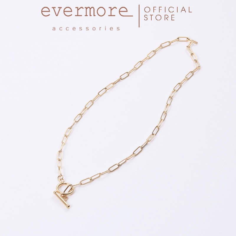 Dây chuyền chocker dạng xích khóa chữ T EVERMORE - D055