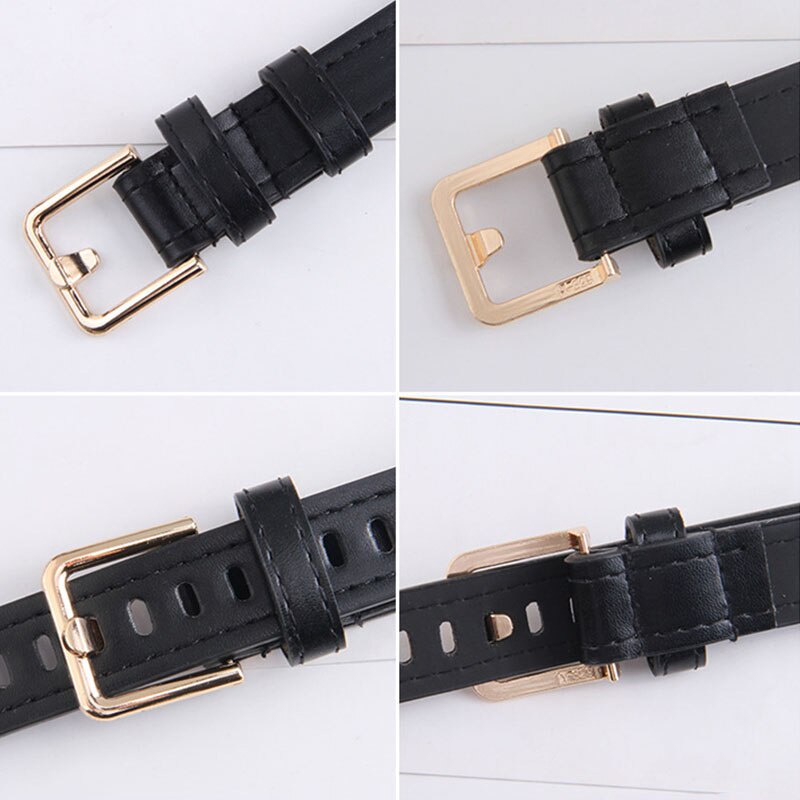 Toàn Bộ Thắt Lưng Da PU Khóa Kim Loại Phong Cách Vintage Cho Nữ