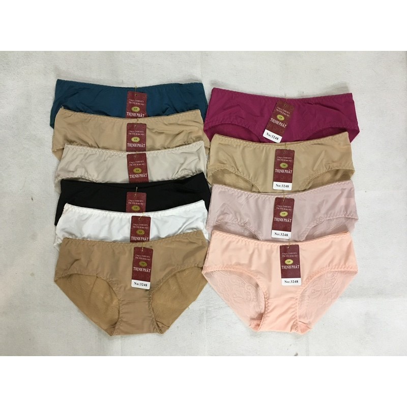 10 Quần lót nữ vải thun lạnh phối ren (3248) HT hiệu Thịnh Phát.