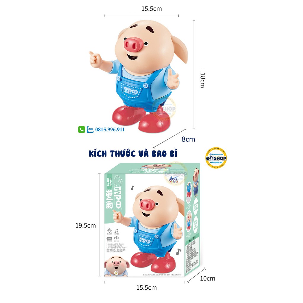 Đồ Chơi Heo Nhảy TikTok Zhuxiaopi Hàng Xịn 4 Chức Năng - Đô Shop