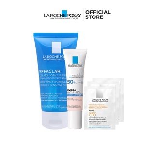 Bộ Kem chống nắng giúp làm sáng và đều màu da, bảo vệ La Roche-Posay Anthelios Uvidea Tone-up Rosy SPF50+