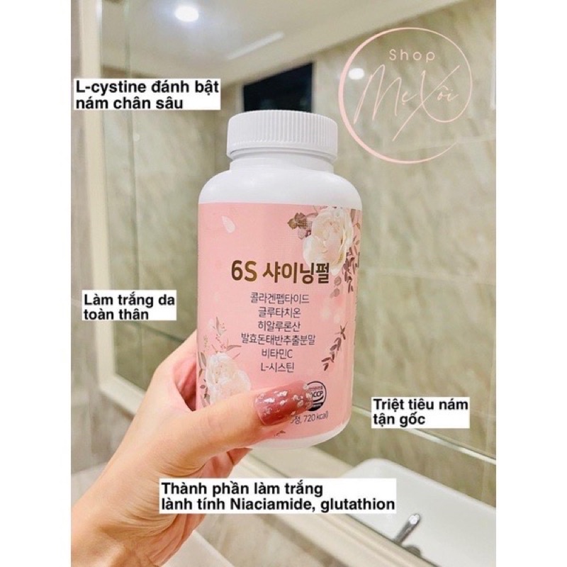 KẸO NGẬM TRẮNG DA - HUỶ NÁM 6S SHINING PEAR HÀN QUỐC