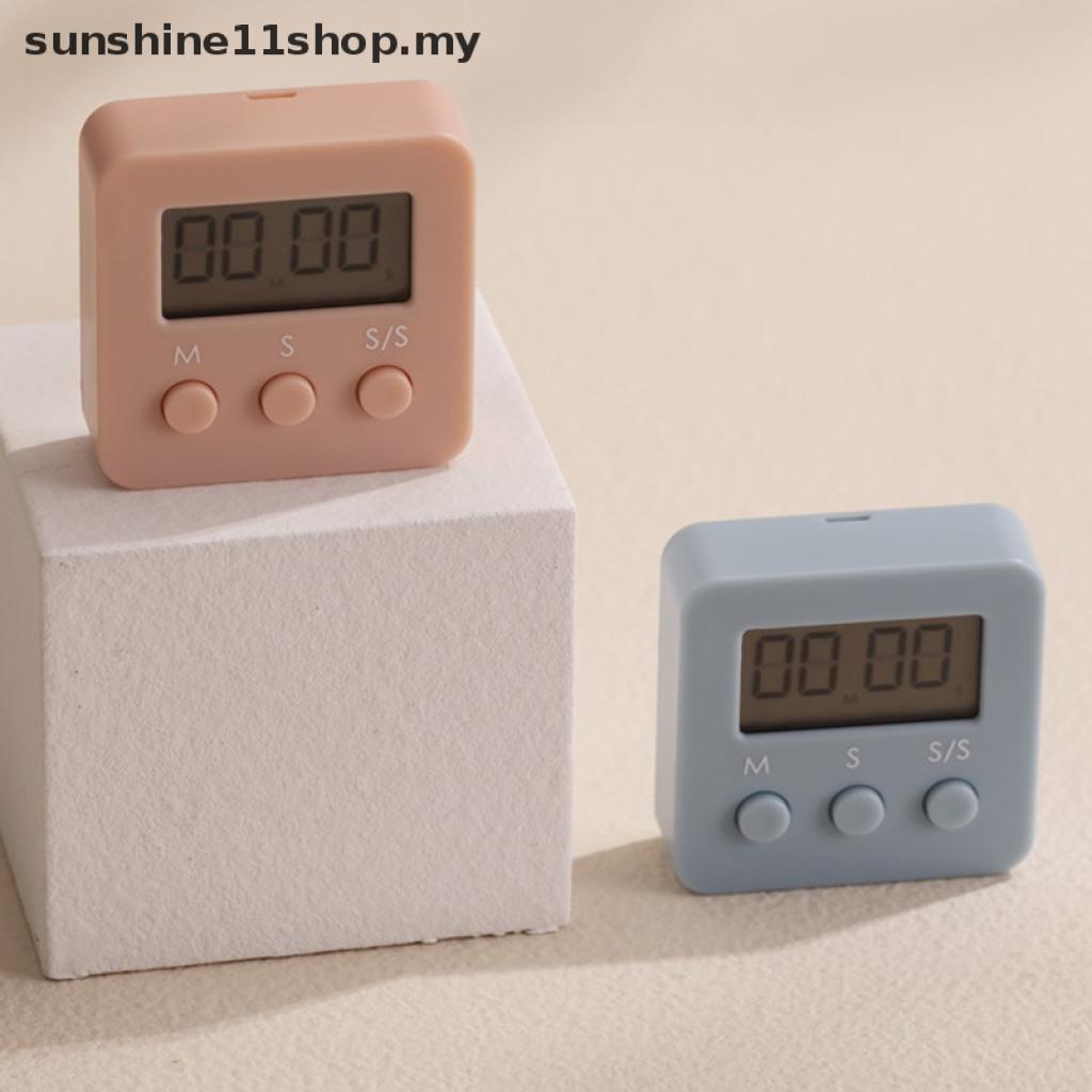 Đồng hồ báo thức điện tử mini màn hình LCD 3 màu đa năng cho nhà bếp [sunshine11shop]