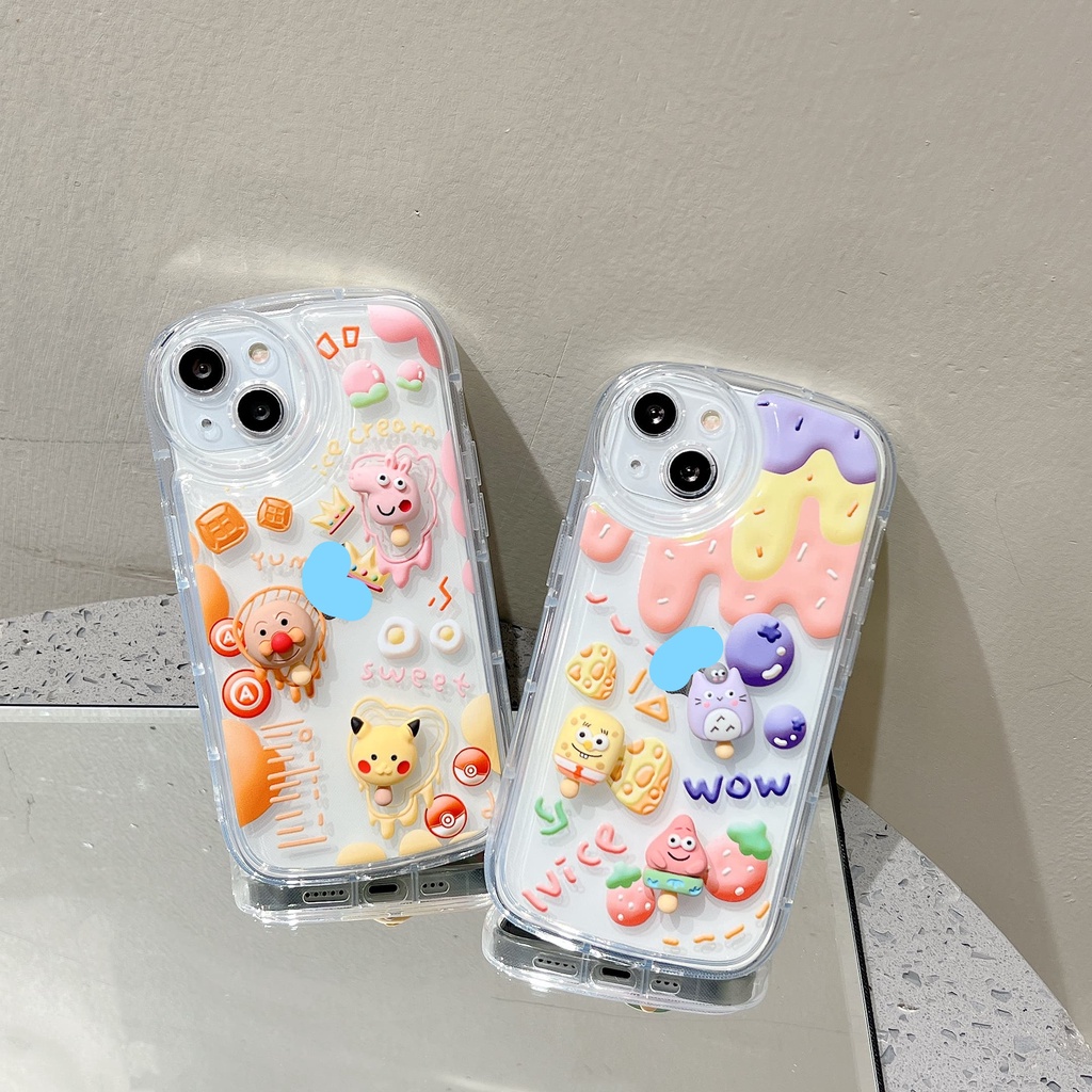 Ốp Điện Thoại Hình Pikachu 3D Thời Trang Chống Sốc