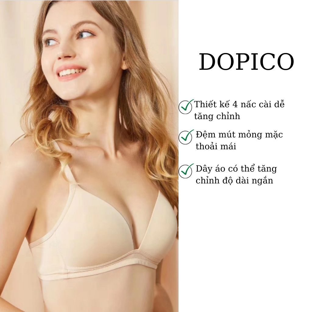 Áo ngực không gọng nữ su đệm mỏng chống ung thư tạo cảm giác thoải mái  DOPICO  A639
