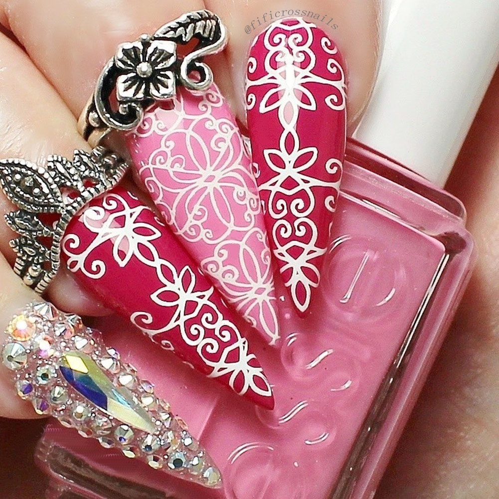 Tấm In Họa Tiết Hình Học Chuyên Dụng Trang Trí Móng Tay XL-074 YR