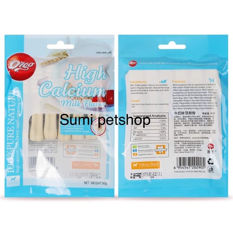 Xương gặm sạch răng cho chó mèo 3 vị Orgo