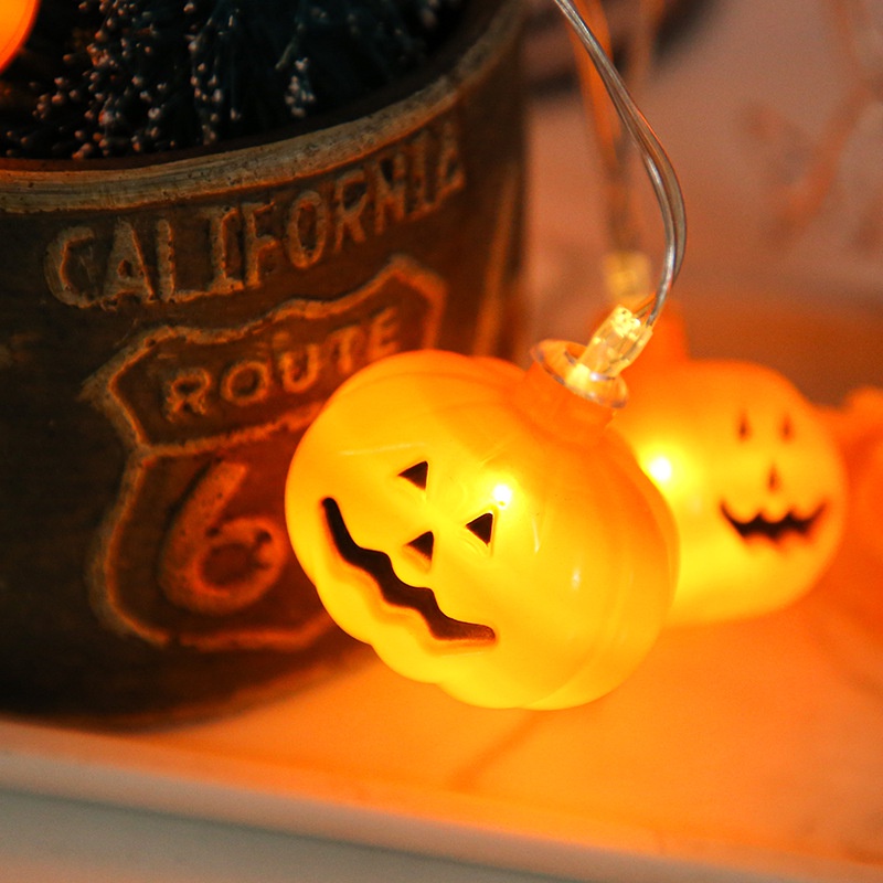 ĐÈN LED DÂY HALLOWEEN MẪU MỚI 2022 BÍ NGÔ dùng trang trí DECOR trong nhà , ban công, ngoài trời dịp lễ hội MOXI