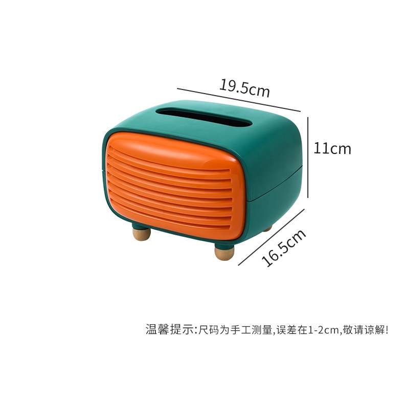 Hộp đựng khăn giấy để bàn thiết kế dạng đài Radio sáng tạo xinh xắn