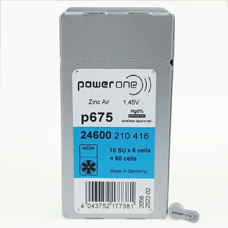 Pin P657 PR44 675 AG13 PowerOne Zine Đức