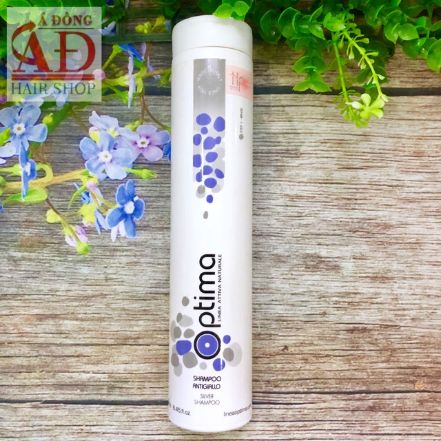 [+Tặng mũ trùm] DẦU GỘI TÍM KHỬ VÀNG OPTIMA Ý CHO TÓC BẠCH KIM SILVER HIGHLIGHT ITALY 250ML