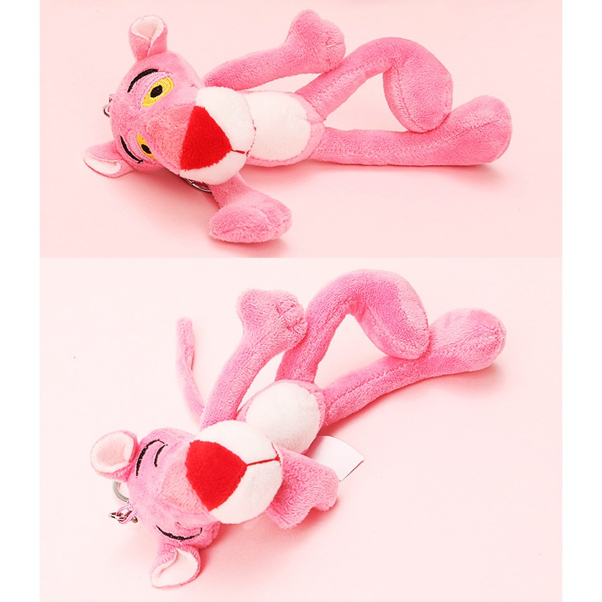 Móc khóa hình chú báo nhồi bông dễ thương