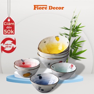 Tô ăn phở , bát tô ăn mì hình nón họa tiết hoa quả xinh xắn decor Fiore