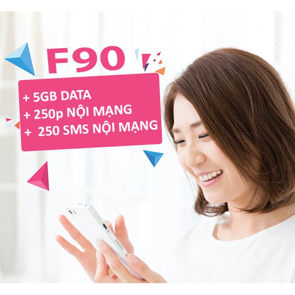 SIM VIETTEL F90 ĐẦU 09X TẶNG 5GB/THÁNG GỌI MIỄN VÀ SMS MIỄN PHÍ
