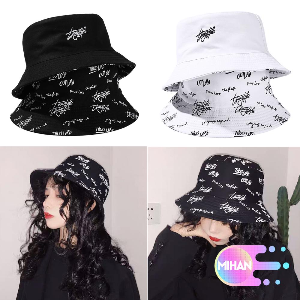 Nón Vành Cotton In Chữ Tiếng Anh Phong Cách Hip Hop MIHAN1 Chống Nắng Mùa Hè Nhiều Màu Sắc Cho Nam Và Nữ