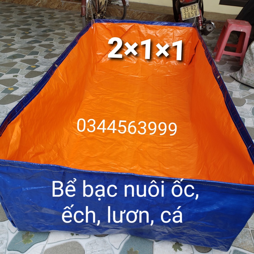 Bể bạt  nuôi ốc, ếch, lươn, cá nhiều kích thước 6x4x0,7, 5x2x0,5, 3,3x1,3x0,7