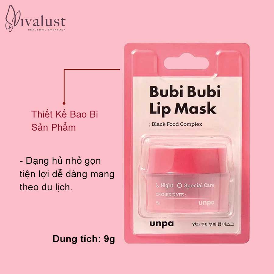 Tấy Tế Bào Chết Môi Sủi Bọt Unpa BUBI BUBI Bubble Lip Scrub