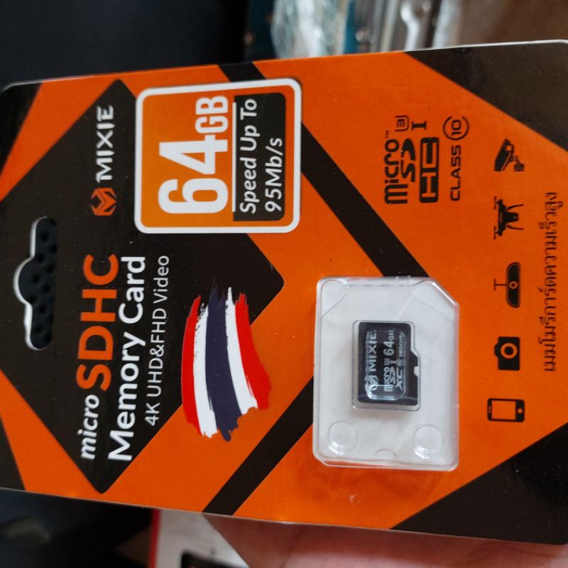 Thẻ nhớ Micro SD Mixie 64Gb 95MB/s dùng cho điện thoại, Flycam, máy ảnh, camera Wifi, Smart Tivi