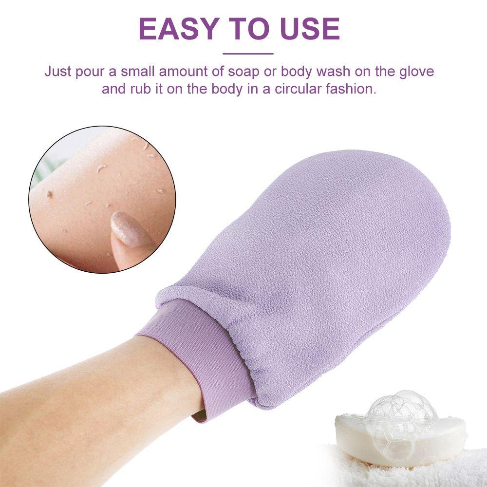 Găng tay đi tắm Dạng Lột Bằng Sợi Tự Nhiên Tẩy Tế Bào Chết Làm Sạch Cơ Thể