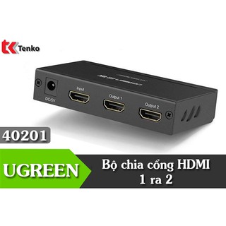 Bộ chia HDMI 1 ra 2 Ugreen 40201 hỗ trợ 3D chất lượng cao