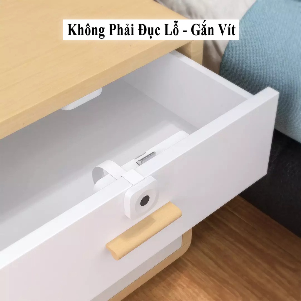 Khóa Tủ Vân Tay Thông Minh Xiaomi Yeelock ZNGS06YSB lắp đặt dễ dàng, thiết lập lên đến 16 vân tay, không cần chìa khóa