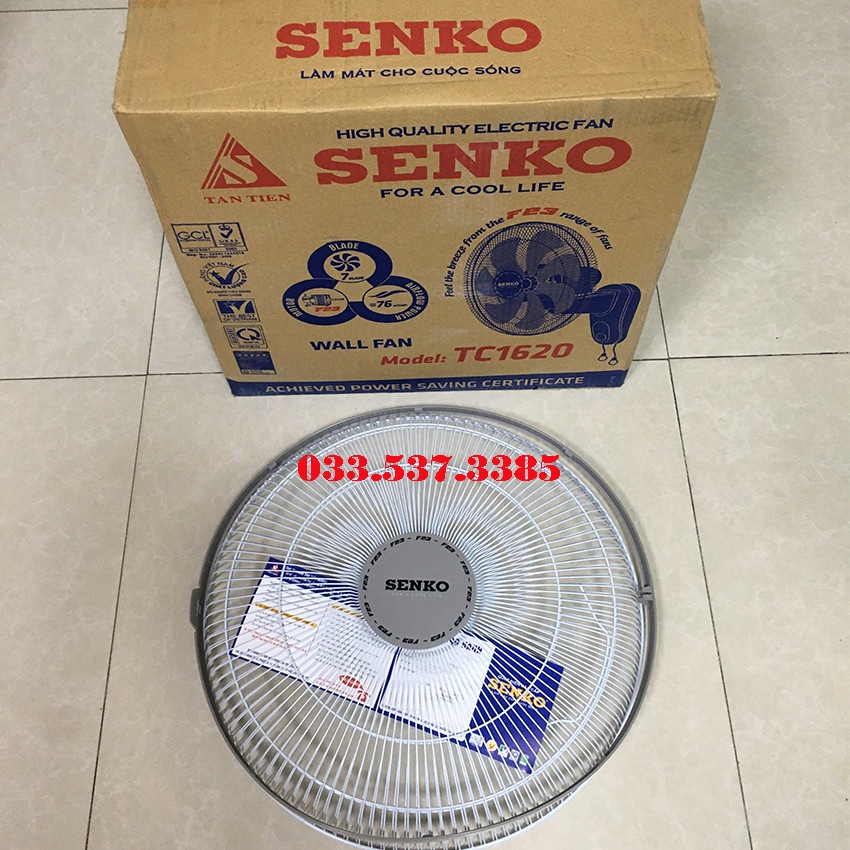 Quạt điện treo tường, quạt điện cơ treo tường SENKO 1620 (7 cánh)