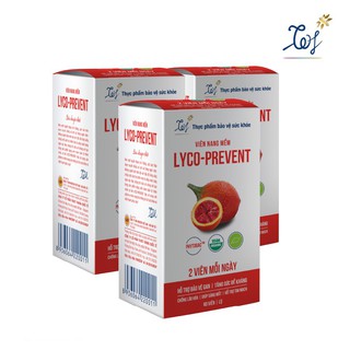 [Combo Liệu trình 3 tháng] Viên Tinh Chất Gấc Lyco-Prevent Thực Phẩm Bổ Mắt, Đẹp Da, Chống Lão Hoá, Bảo Vệ Ga̫n̫