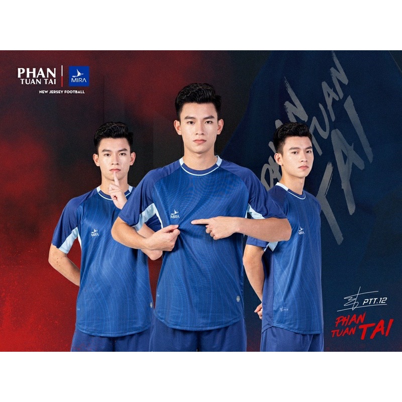 BỘ QUẦN ÁO ĐÁ BANH, QUẦN ÁO ĐÁ BÓNG MIRA PHAN TẤN TÀI PTT12