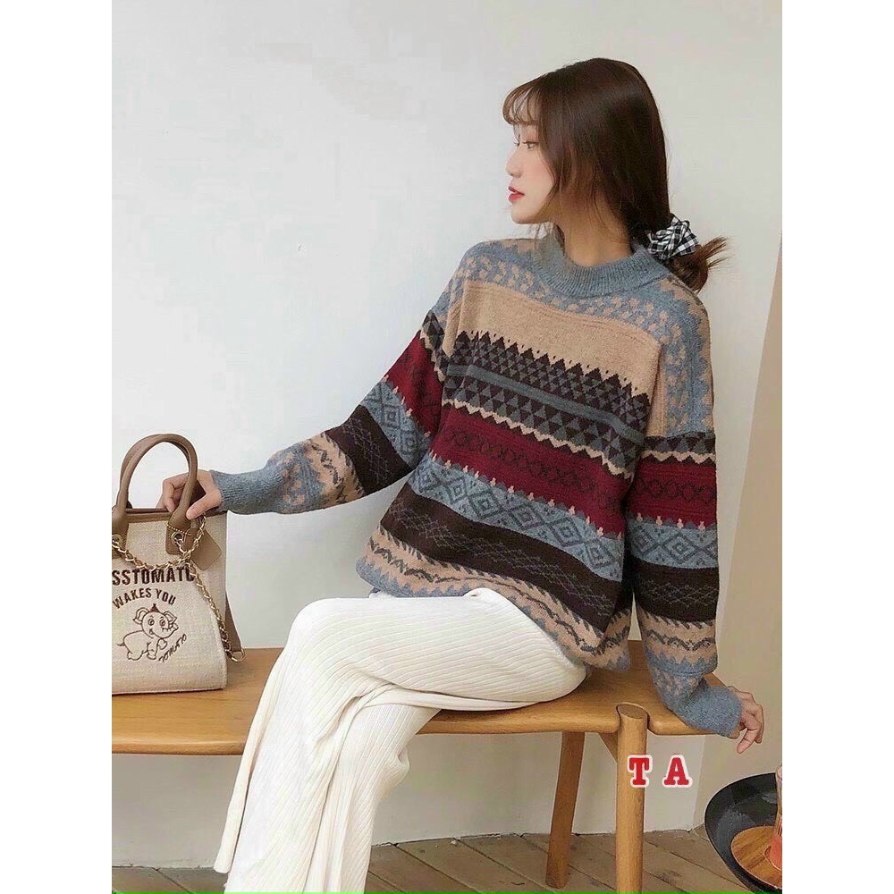 ÁO LEN THỔ CẨM MẪU HOT CỰC XỊN ( ảnh thật+video)