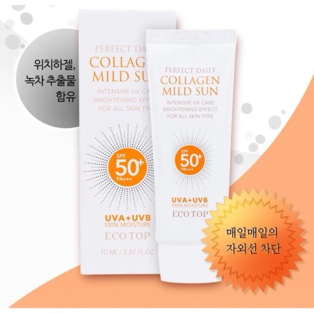 Kem chống nắng Collagen Mild Sun ( hàng nhập khẩu chính hãng Ecotop)