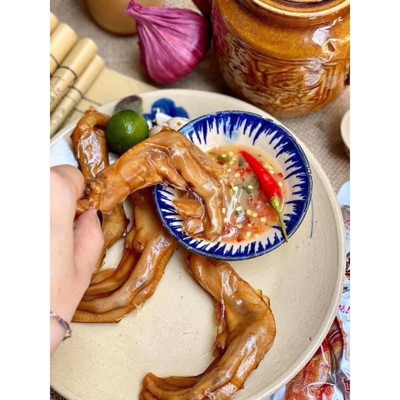 Bịch 30 Chân vịt cay Tứ Xuyên Dacheng màu Xanh không cay ⭐Song.Thien.Shop✅