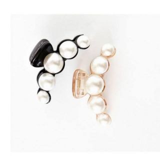 Kẹp tóc càng cua đính hạt giả ngọc