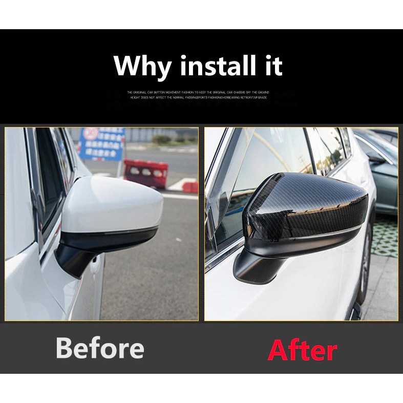 Ốp Gương Chiếu Hậu CARBON Xe mazda CX5, CX-5 2018-2021 vân cacbon - Bộ 2 ốp