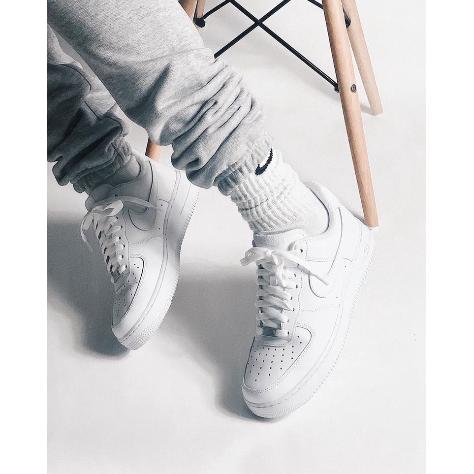 Giày Air Force 1 Chính Hãng 💙SIMPLE SNEAKER💙 Nike AF1 All White Full Box Giày Thể Thao Nike Nam Nữ