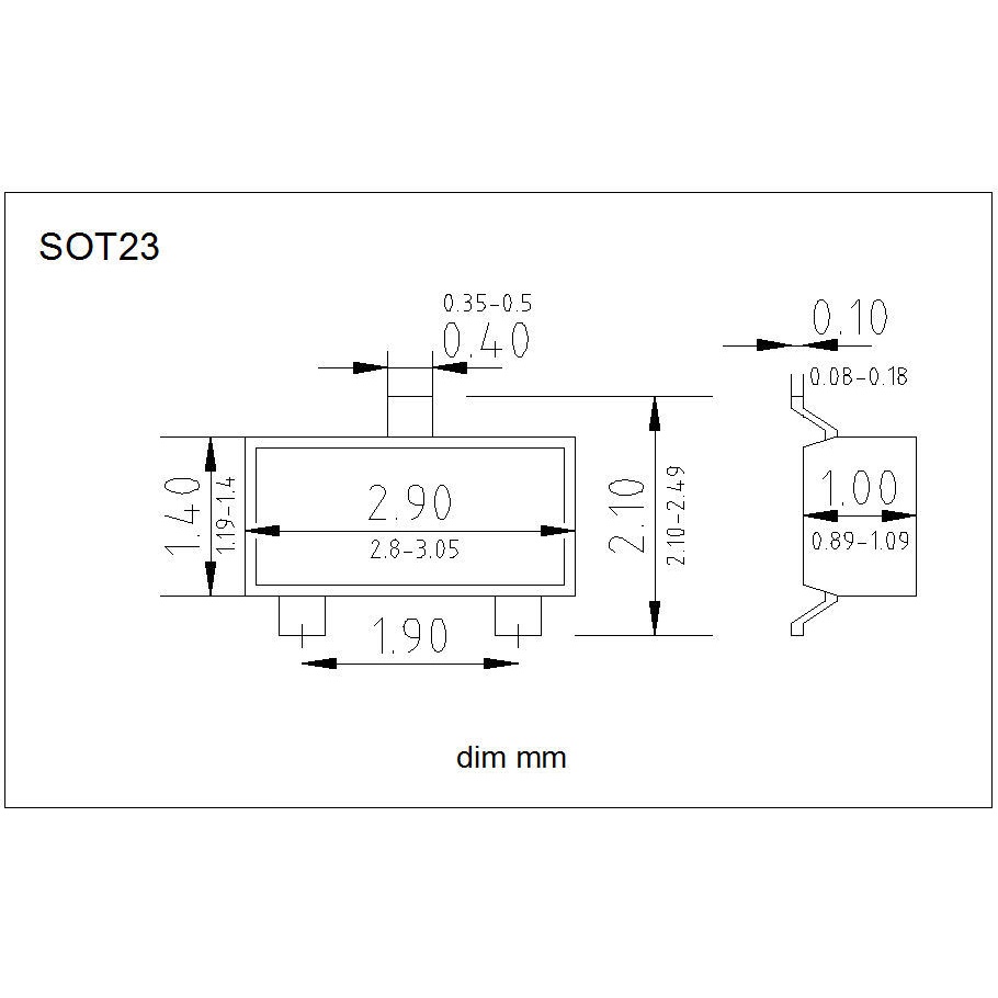Transistor G1 MMBT5551 2N5551 5551 SOT23-3 SMD NPN 0.6A 160V (SMD Dán - SOT23 ) - Linh Kiện bán dẫn