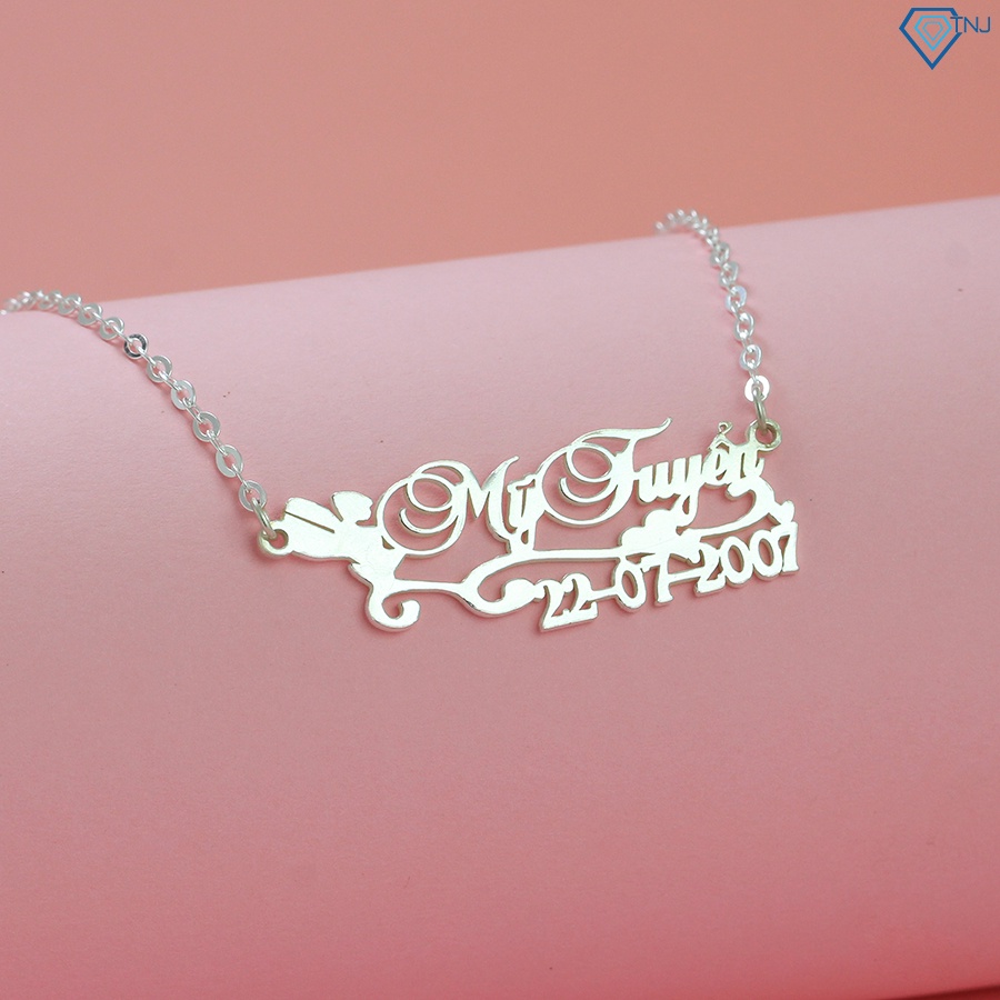 Dây chuyền bạc cho bé khắc tên theo yêu cầu DCT0000 Trang Sức TNJ