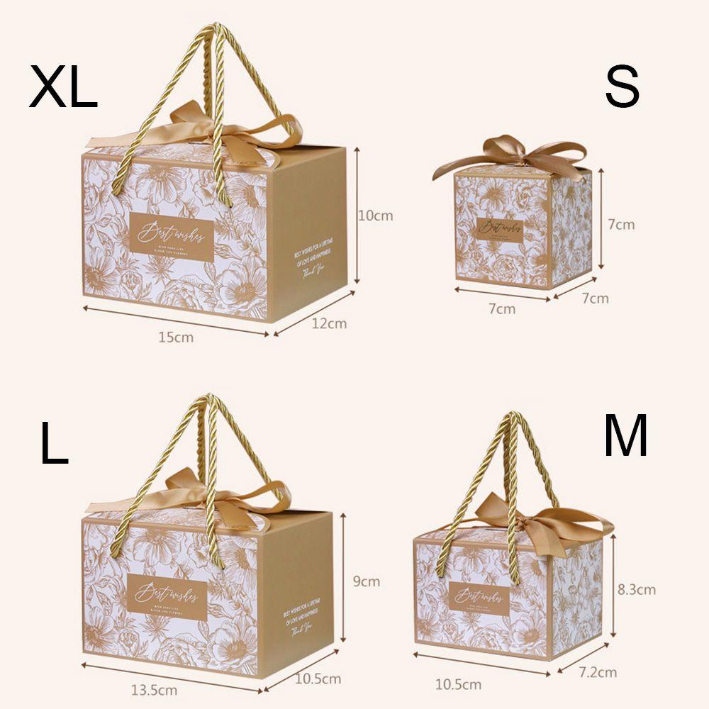 LAKAMIER Set 10 Hộp Đựng Kẹo Hình Vuông Cho Bé Ốp
