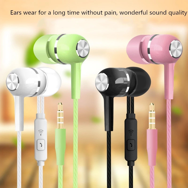 Tai nghe nhét tai TZUZL S12 giắc 3.5mm âm thanh siêu trầm có micro nhiều màu tùy chọn