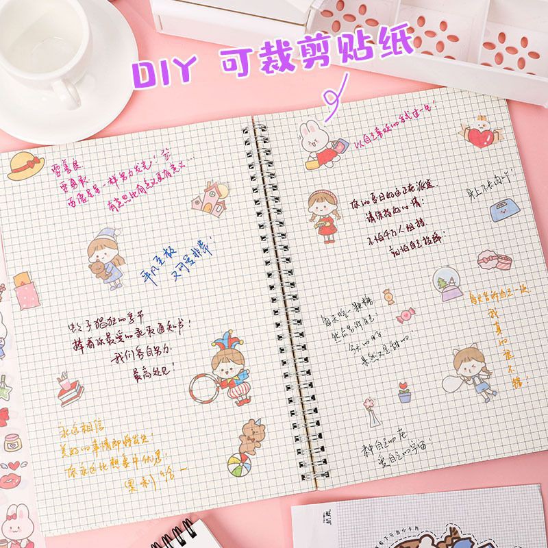 (20 mẫu) Set 4 miếng sticker dán học sinh nam nữ cute