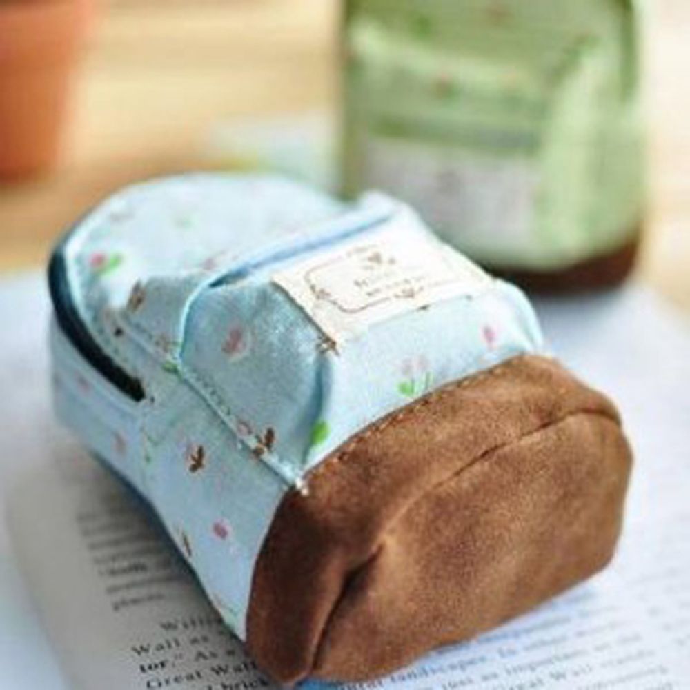 Móc khóa mặt hình balo có dây kéo vải canvas đựng thẻ dễ thương (nhiều màu)