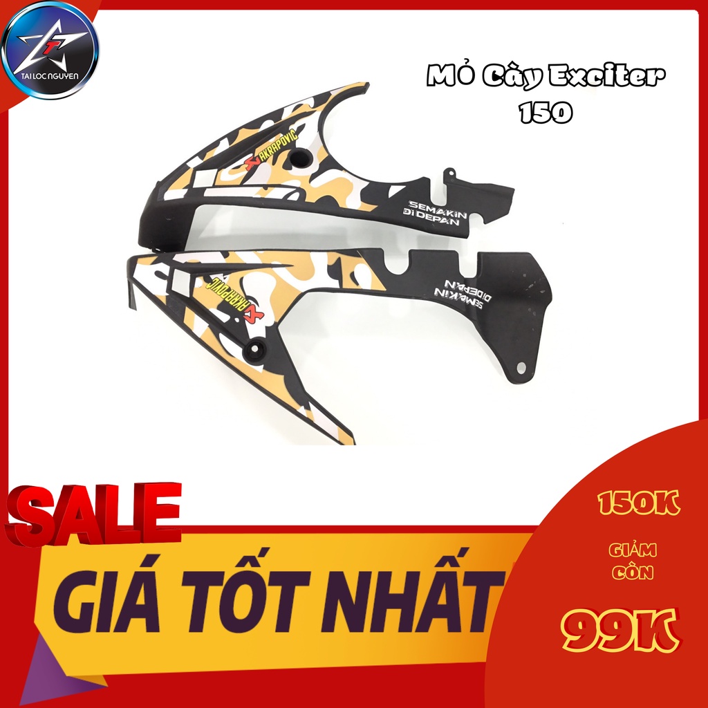 MỎ CÀY MÀU CAMO (TEM LÍNH) CHO EXCITER 150