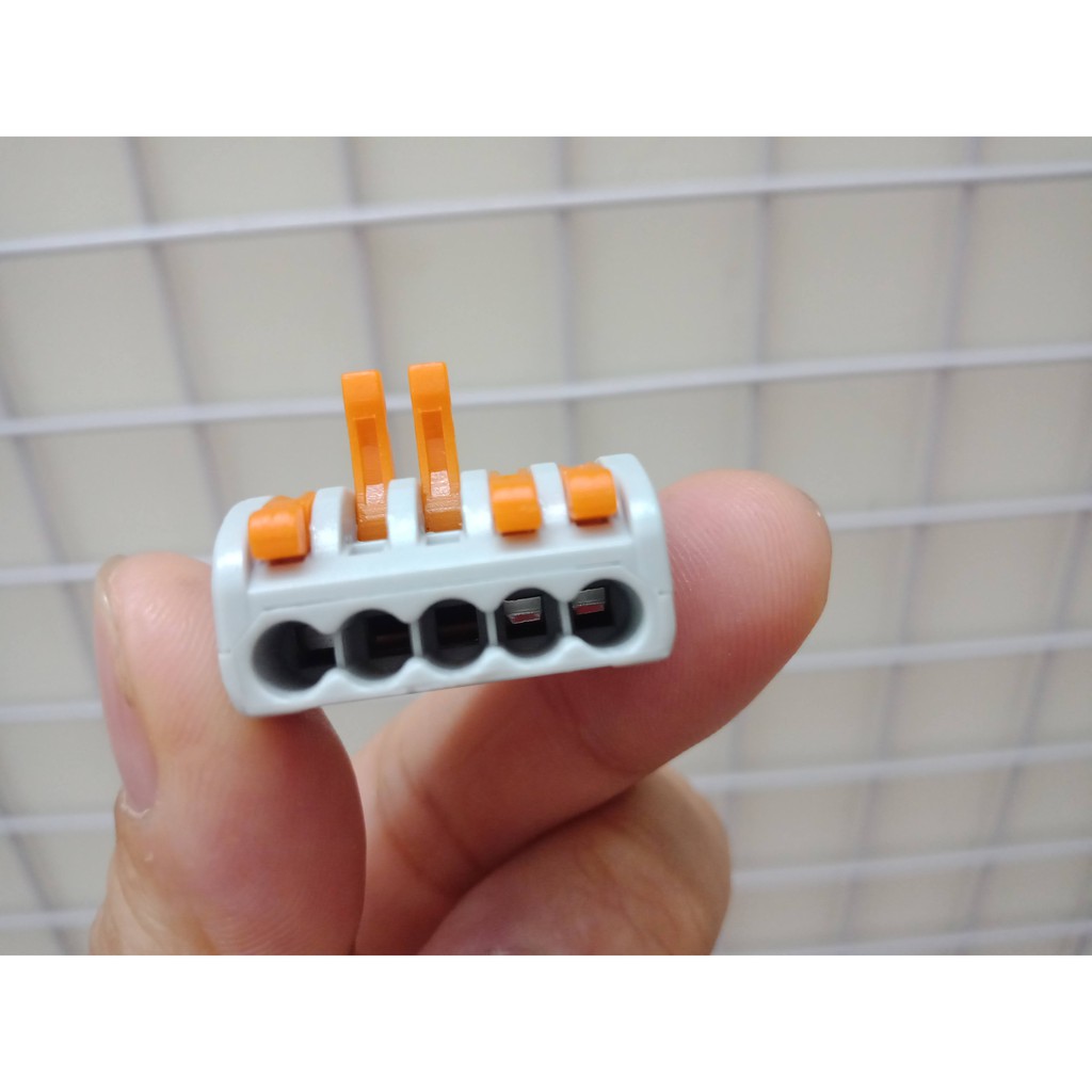 combo 5 Cút nối dây điện KV-413, KV-415 Nối chung 3 dây, 5 dây -cút nối  Wago