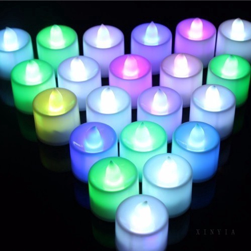 Đèn Led Hình Nến Nhiều Màu Trang Trí Phòng Ngủ