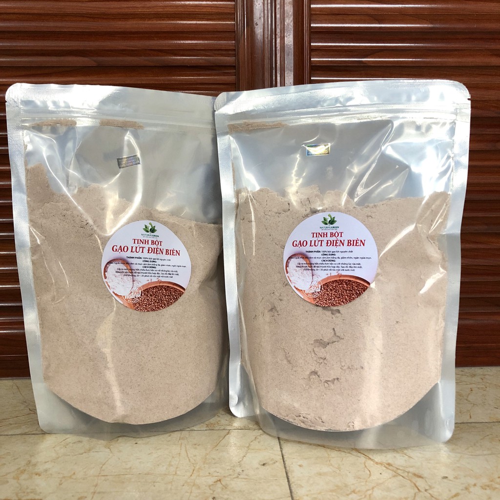 1KG TINH BỘT CÁM GẠO LỨT gạo huyết rồng, đắp mặt, tắm trắng, dưỡng da,