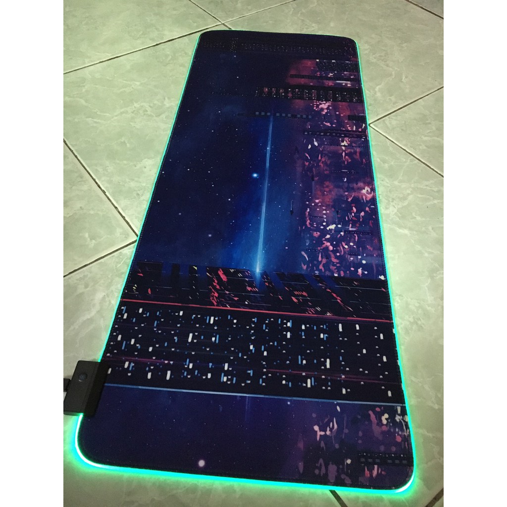 Pad mềm Cao Cấp LED RGB Gaming Mouse PAD công tắc điều khiển cơ học