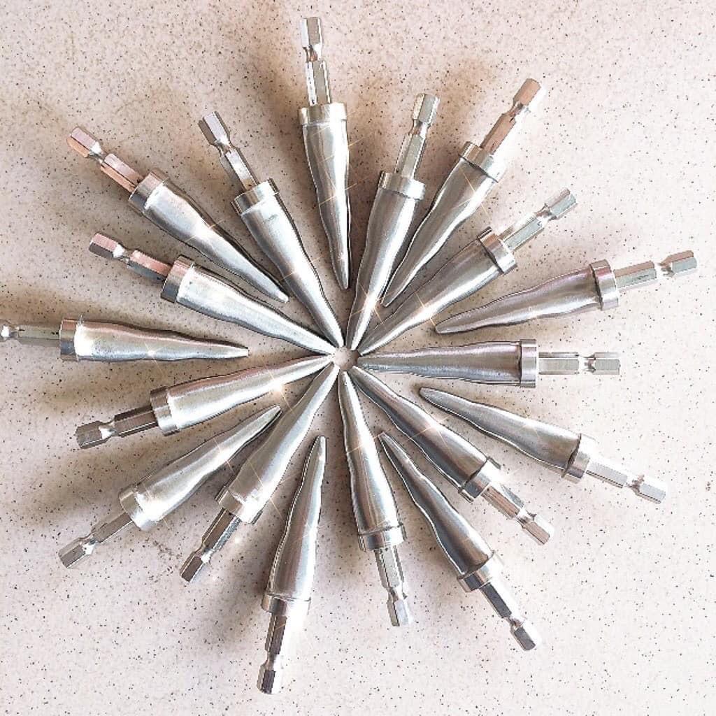 Nong ống đồng bằng máy khoan cầm tay phi 6 - 10 - 12 [ INOX 304 ] mũi long ống 3 trong 1 - nong ống bằng khoan 3 in1....