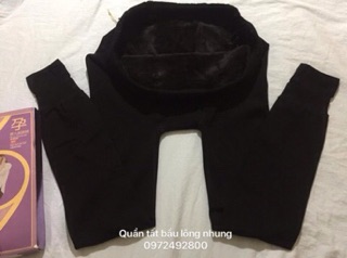 Quần tất bầu lông loại dày
