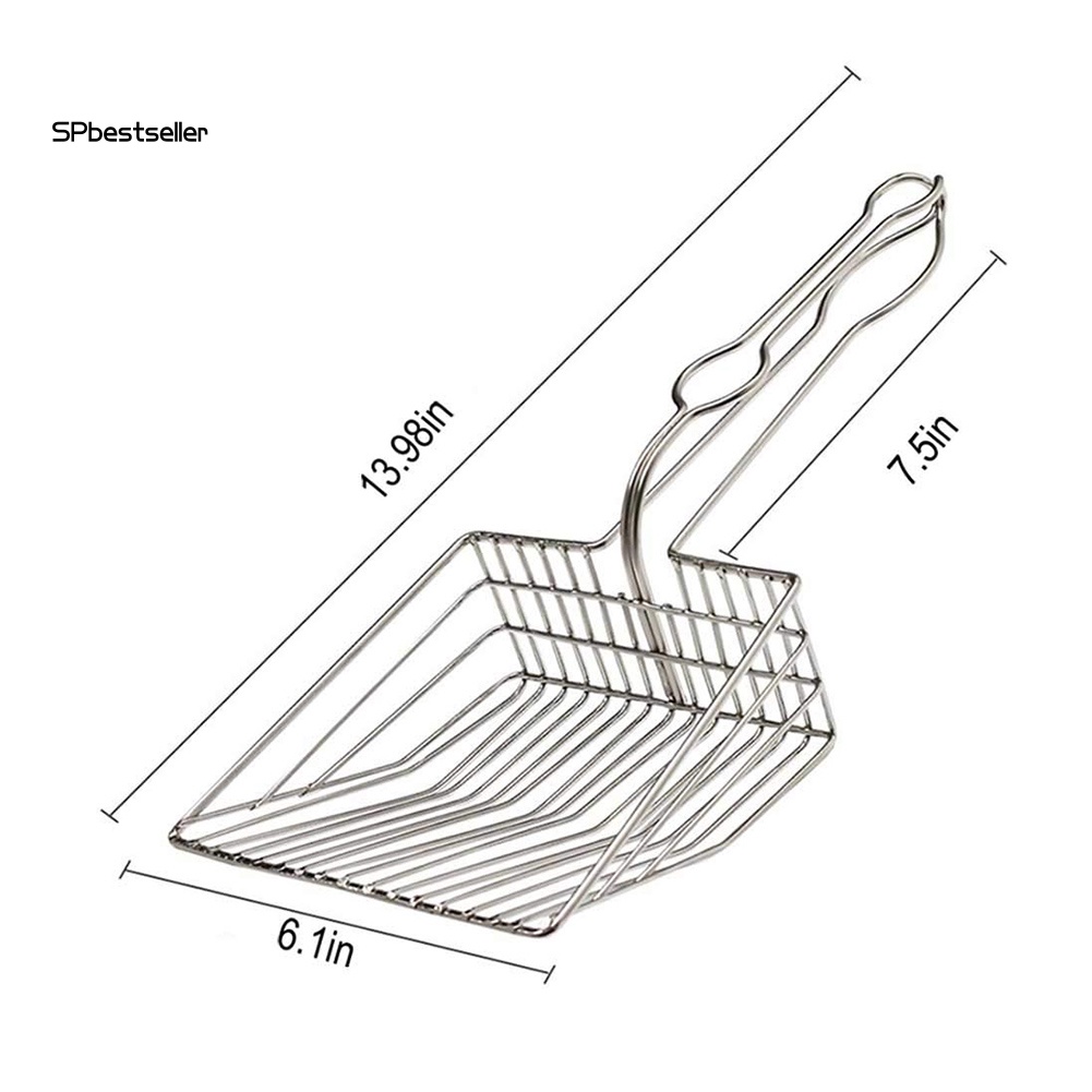 Xẻng Xúc Cát/Cát Vệ Sinh Bằng Thép Không Gỉ Cho Mèo