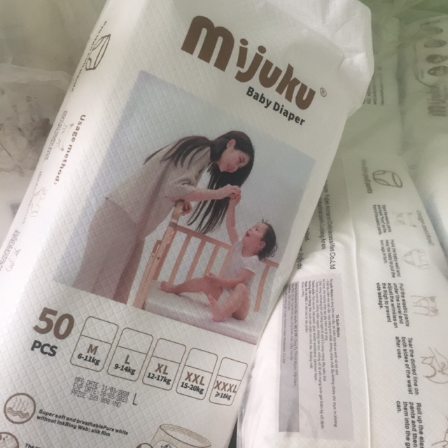 Combo 100 bỉm quẦn mijuku size m/l/xl